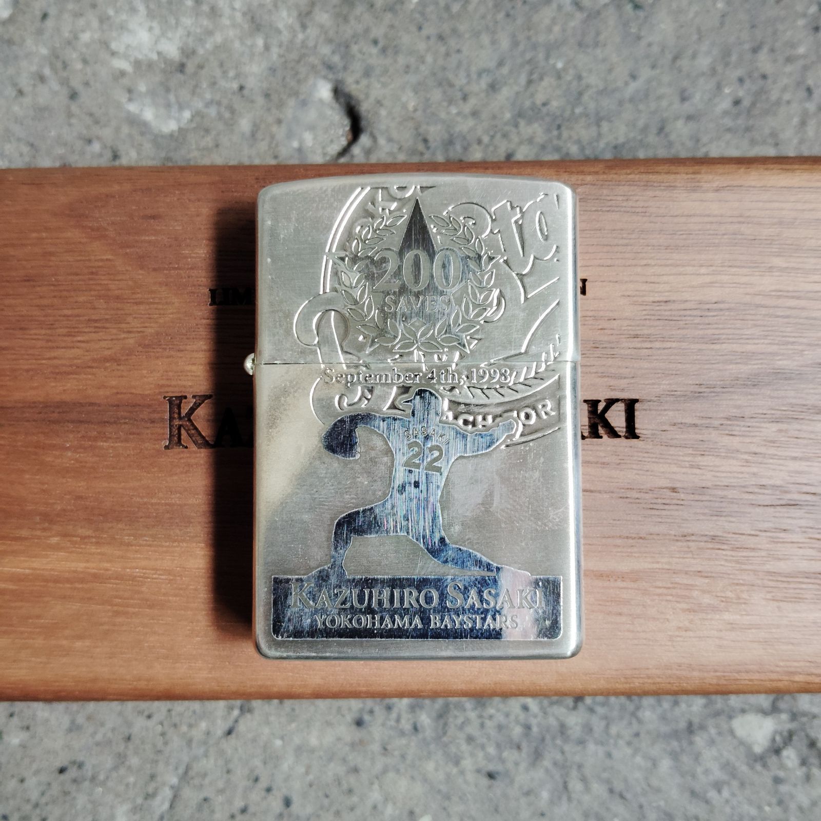 横浜ベイスターズ #22 佐々木主浩 200セーブ記念 ZIPPO ジッポー