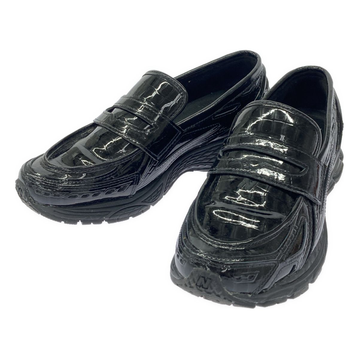 NEW BALANCE ニューバランス パテント ローファースニーカー U1906LCR ブラック 26cm