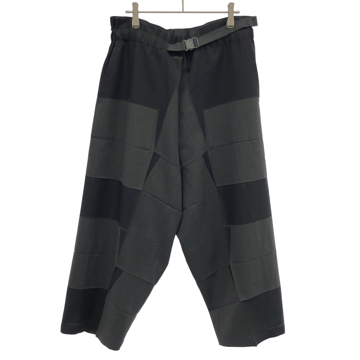 me ISSEY MIYAKE ミーイッセイ ミヤケ 20SS プレスプリーツプリントワイドパンツ MI01FF801 グレー F