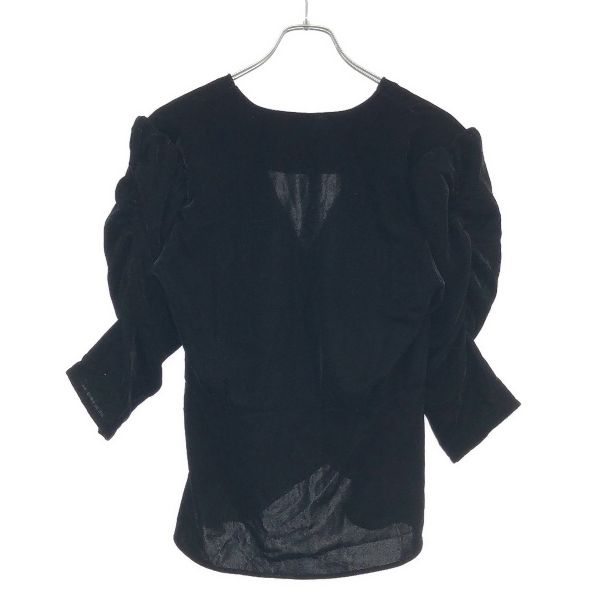 anuke アンヌーク Velour Gather Blouse ベロアギャザーブラウス 