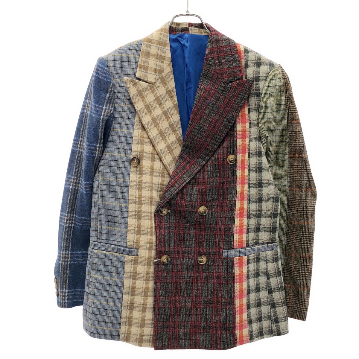 KidSuper キッドスーパー 22AW ミックスチェックテーラードジャケット ミックス S