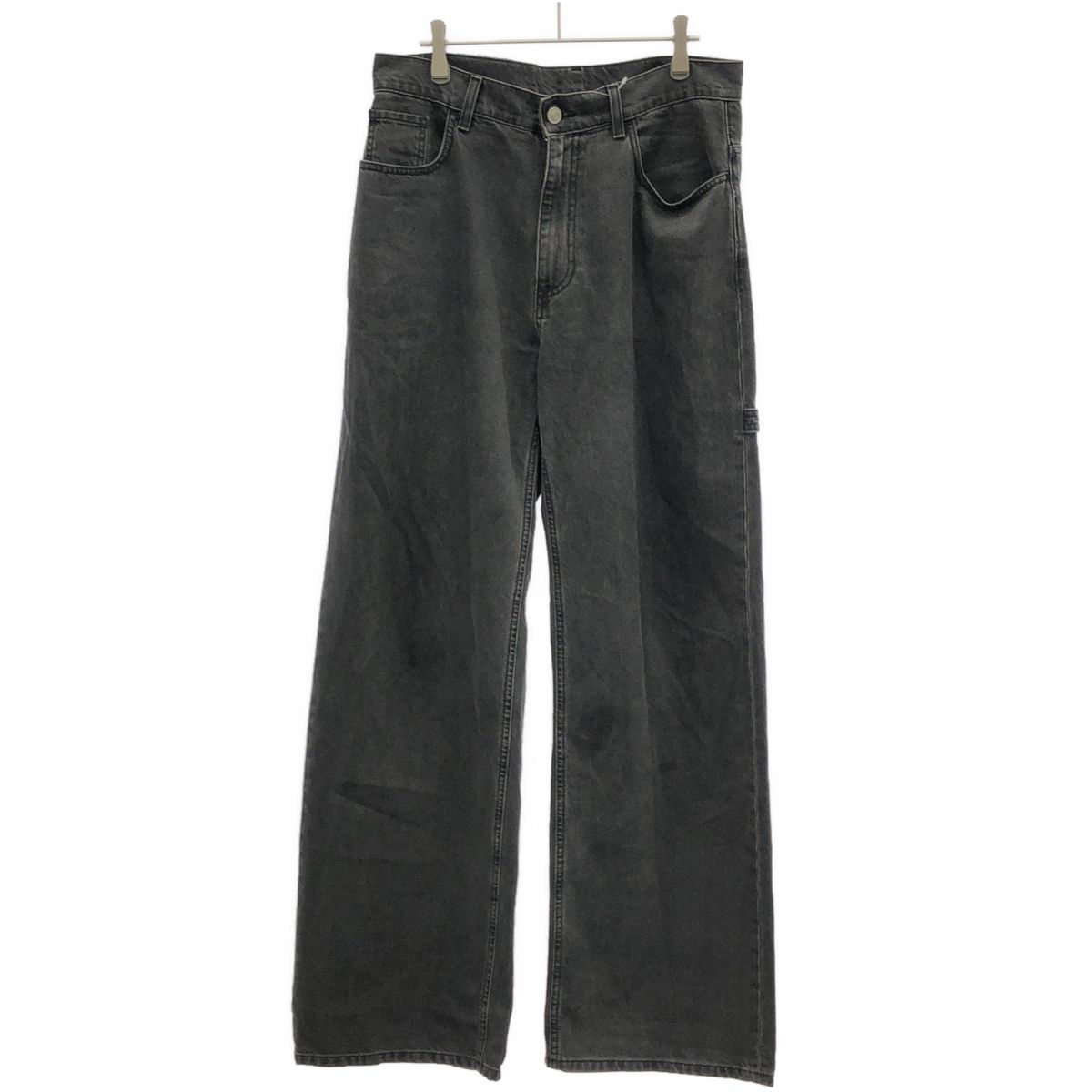 1017 ALYX 9SM アリクス Buckle Jeans バックルワイドレッグデニムパンツ ブラック S