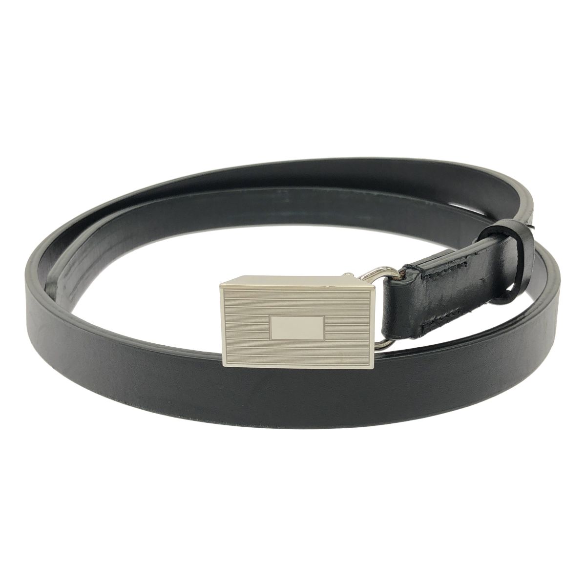 AURALEE オーラリー SLIDE BUCKLE BELT レザーベルト ブラック