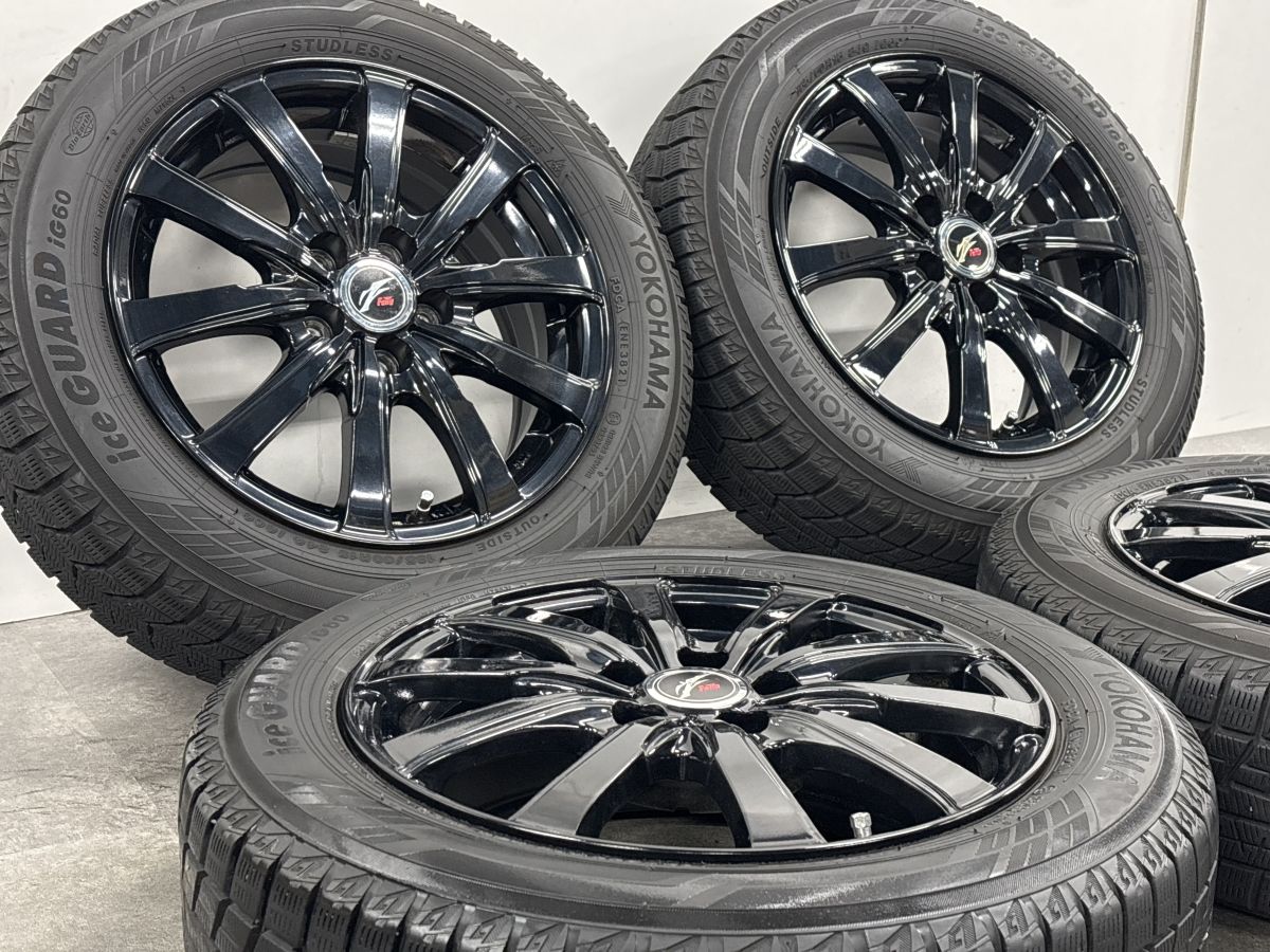 美品】FANG 15in 6J +43 PCD100 ヨコハマ アイスガード iG60 185/60R15