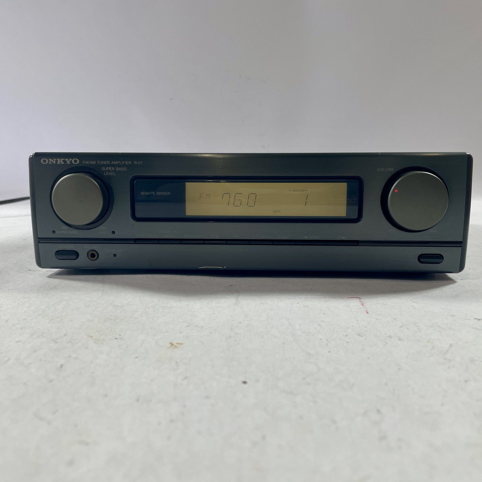 ★ ONKYO オンキョー R-07 FM/AMチューナー 通電のみ ジャンク品