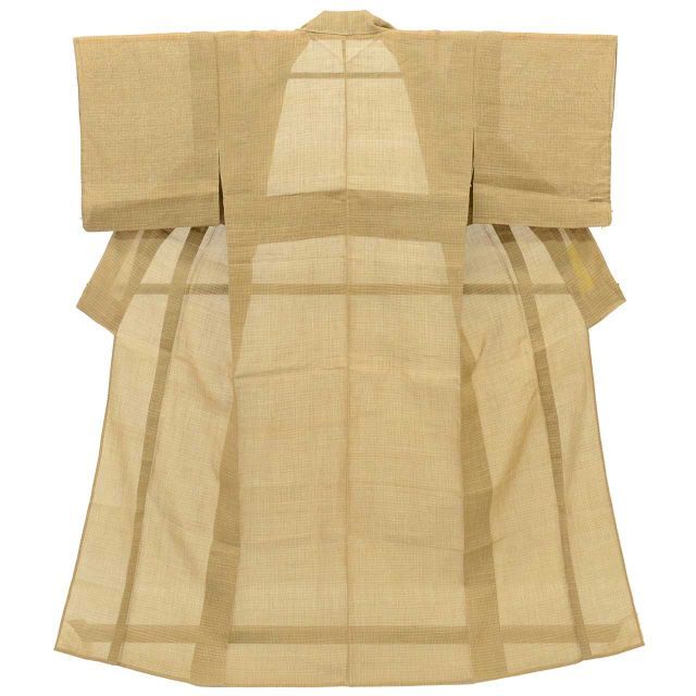 リサイクル着物 小千谷縮 着物 麻 Sサイズ 特品 身丈154cm さが美謹製
