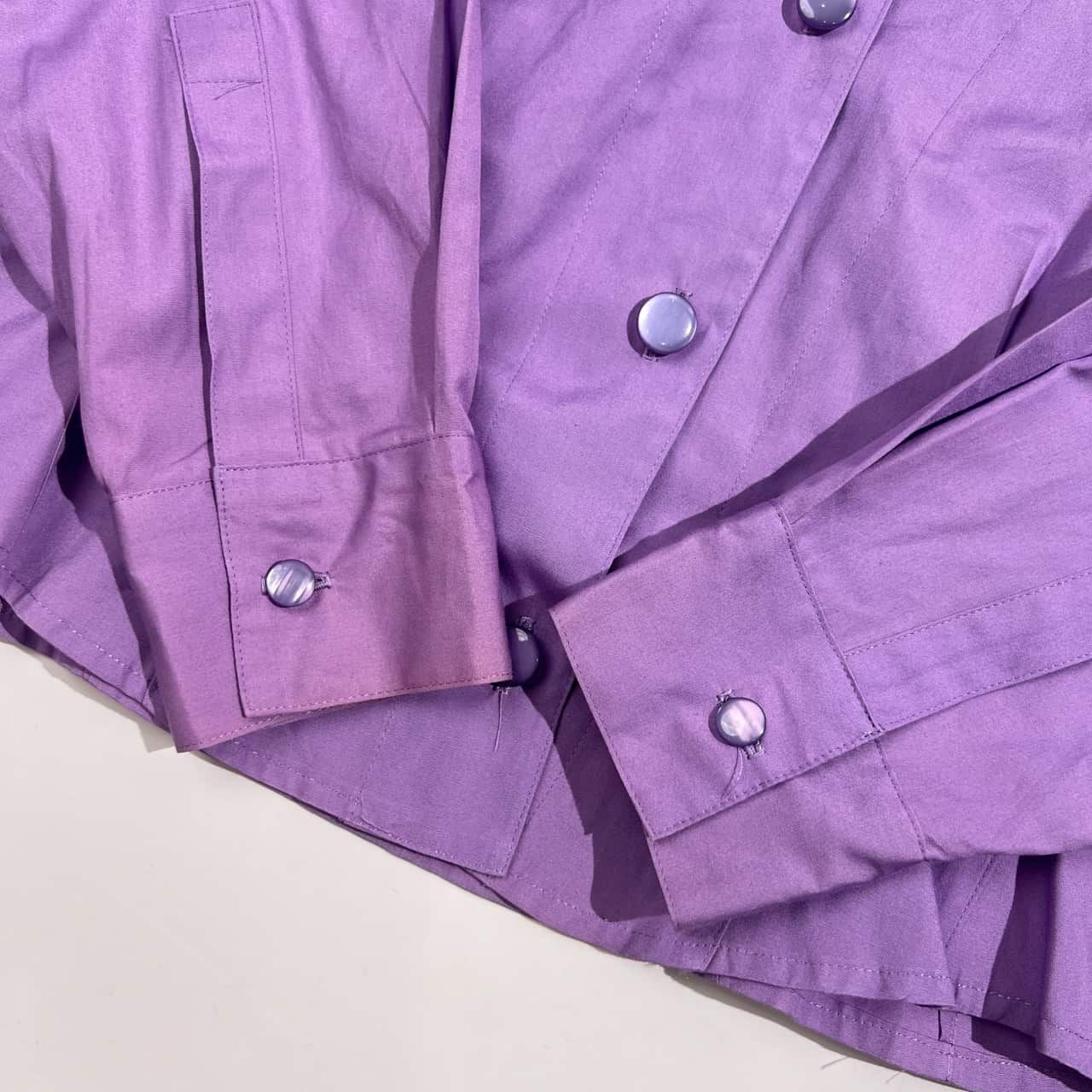 90s KATHARINE HAMNETT LONDON キャサリンハムネット 開襟 長袖 シャツ 