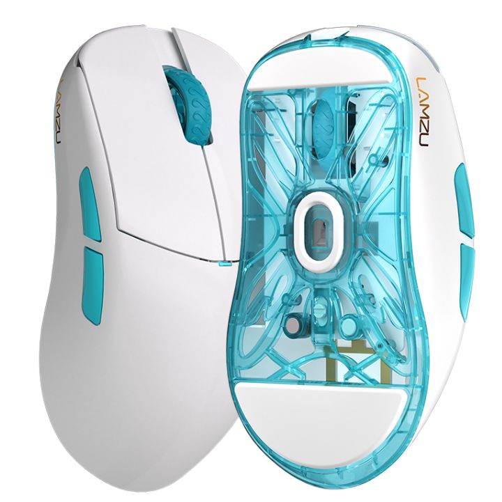 ラムズ(Lamzu) Atlantis Mini Pro ゲーミングマウス Polar White 1セットソール追加版