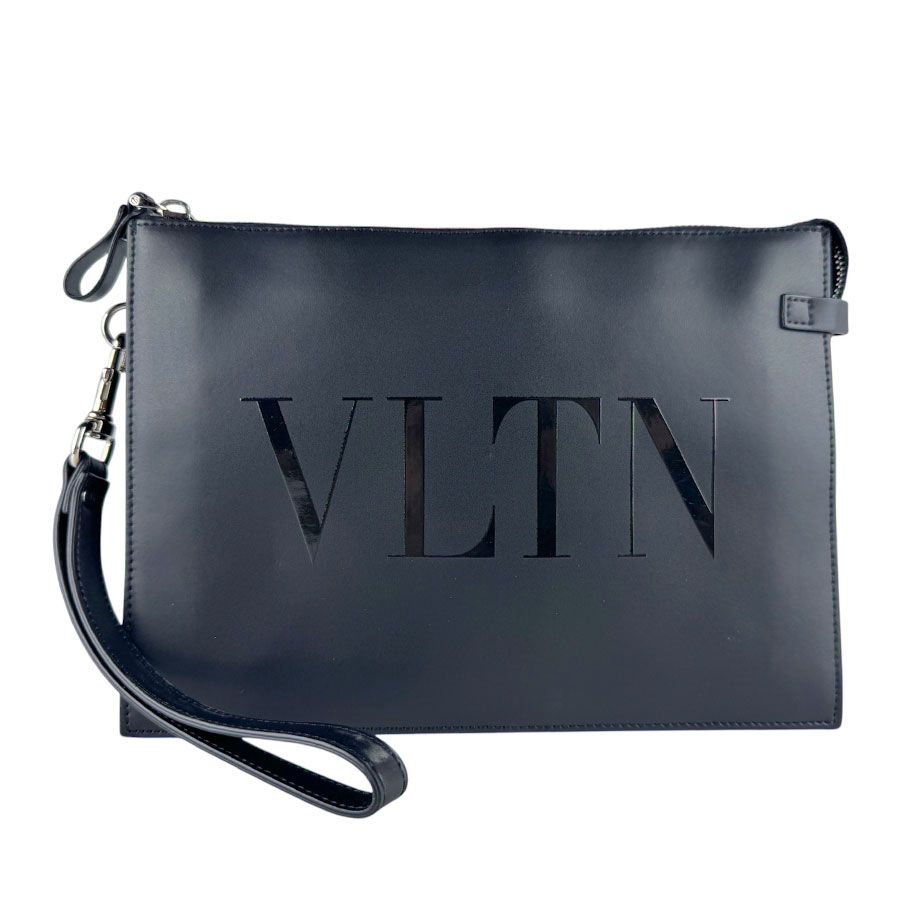 ヴァレンティノガラヴァーニ サテンクラッチバッグ シャンパン グレー ヴァレンティノ ガラヴァーニ Valentino Garavani セカンドバッグ