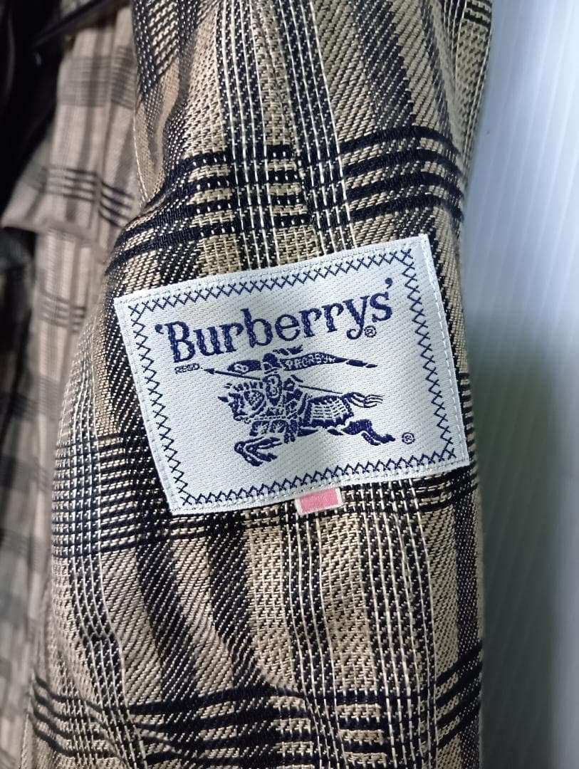 Burberrys バーバリーズ リネン テーラードジャケット チェック_Y 6143