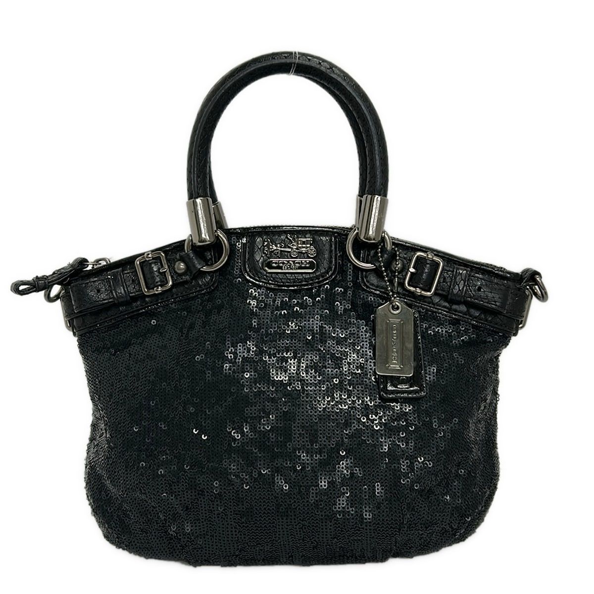 COACH(コーチ) ハンドバッグ - 18638 黒 レザー