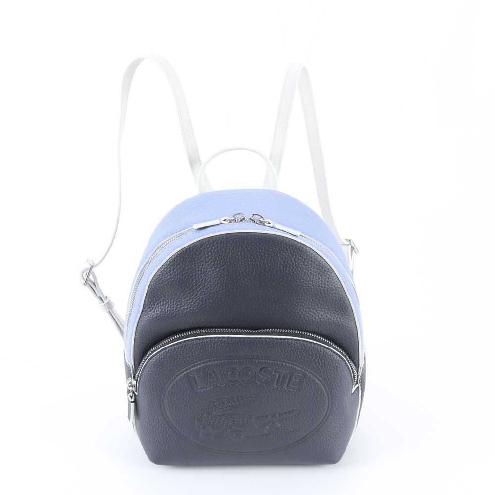 極美品 LACOSTE ラコステ CROCO CREW レザー リュックサック バックパック バッグ 本革 ブランド レディース WMM EC18-9【中古】