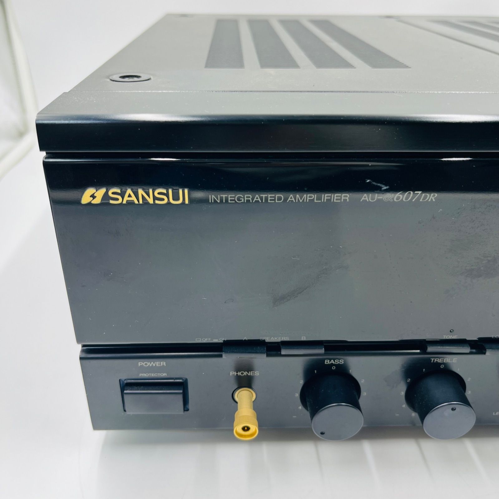 ジャンク品】SANSUI/INTEGRATED AMPLIFIER/AU-α607DR/通電のみ確認