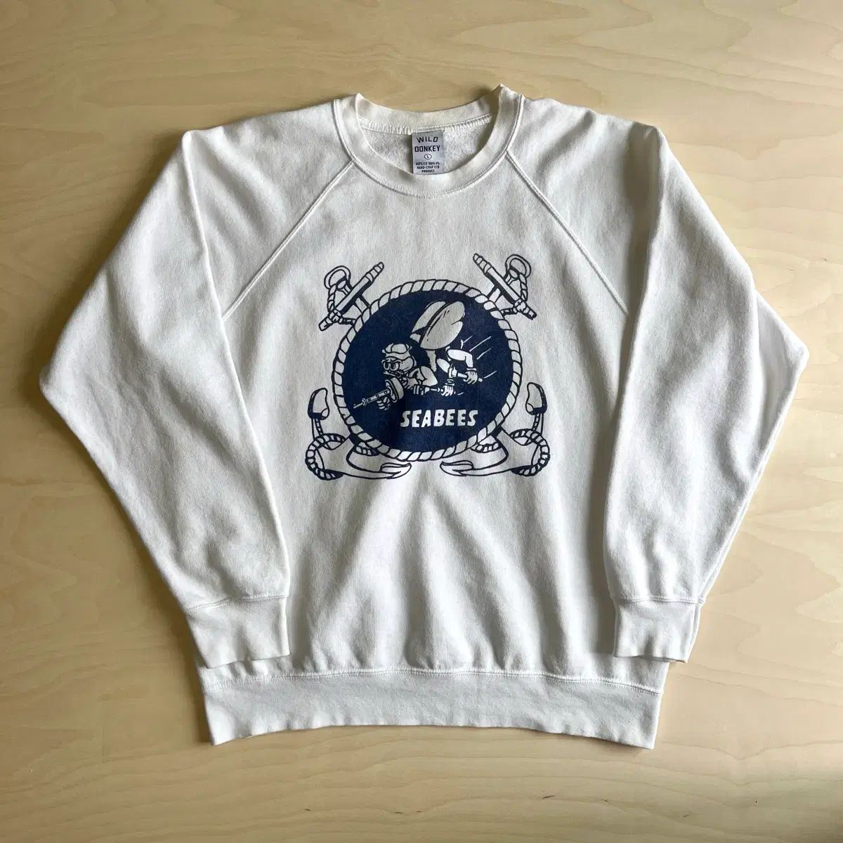 ワイルド동키 씨ビーズ スウェット シャツ ( L )