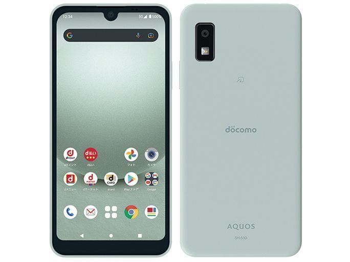 未使用品 SIMフリー AQUOS wish3 SH-53D グリーン