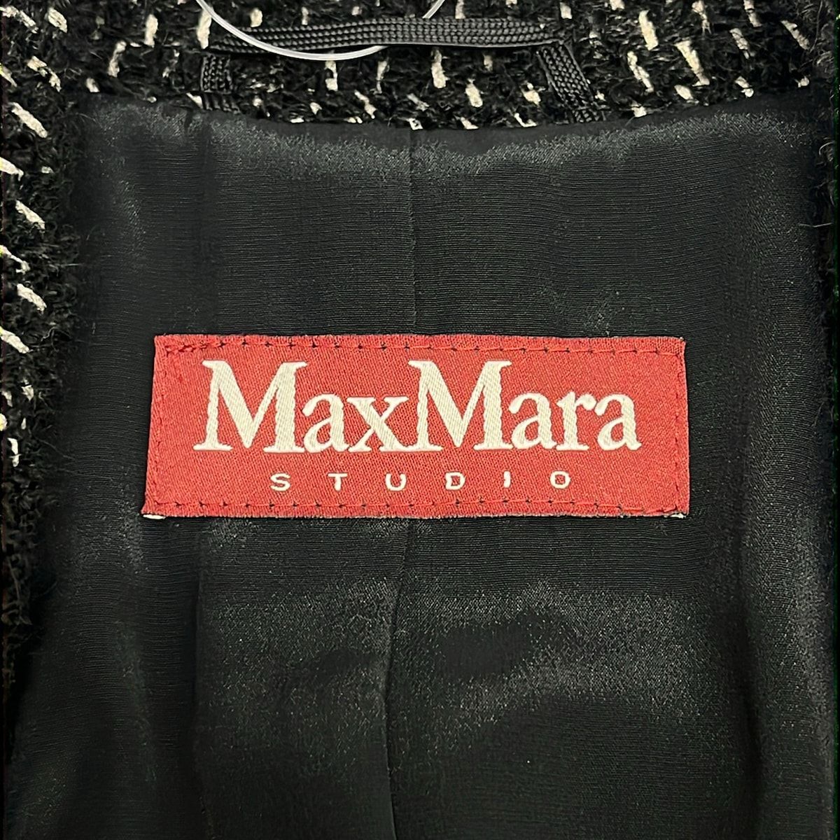 Max Mara STUDIO(マックスマーラスタジオ) ジャケット サイズ38 M レディース美品 - 黒×アイボリー 長袖/秋/冬
