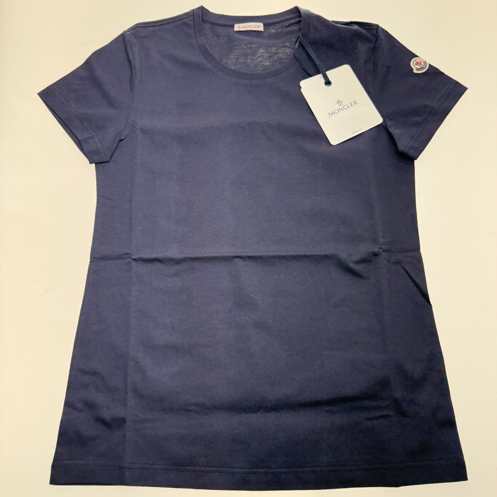 【新品未使用】MONCLER モンクレール ロゴ Tシャツ ネイビー サイズL