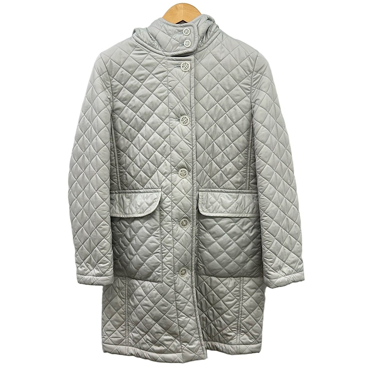 MACKINTOSH LONDON(マッキントッシュロンドン) コート サイズ40 M レディース美品 - ライトグレー 長袖/キルティング/中綿/冬