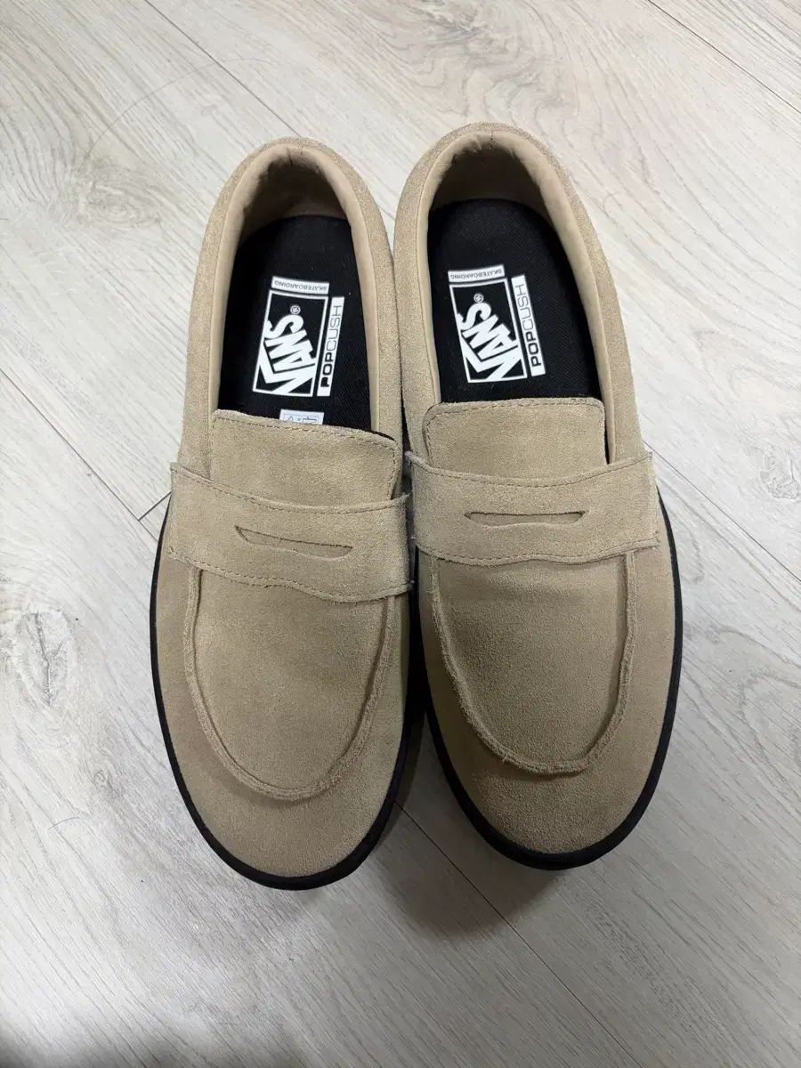 VANS スケート ローファー スウェード INCENSE ブラック ベージュ