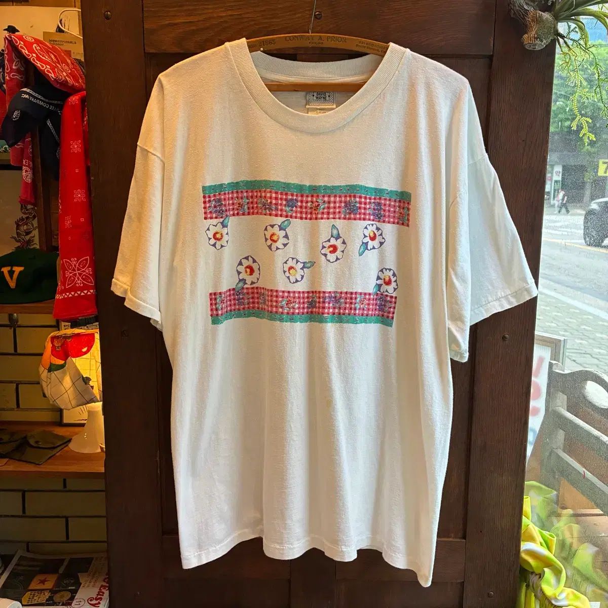90s フローラル グラフィック Tシャツ USA製