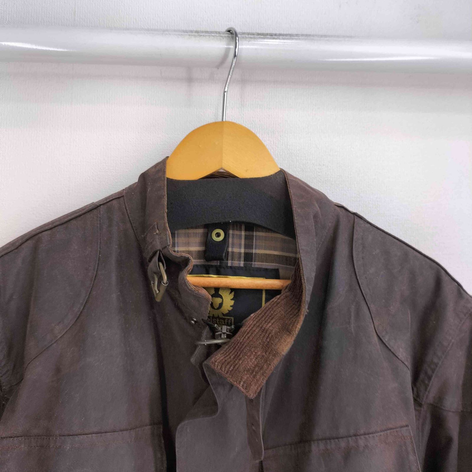 ベルスタッフ Belstaff イタリア製 裏地チェック オイルド トライアル 