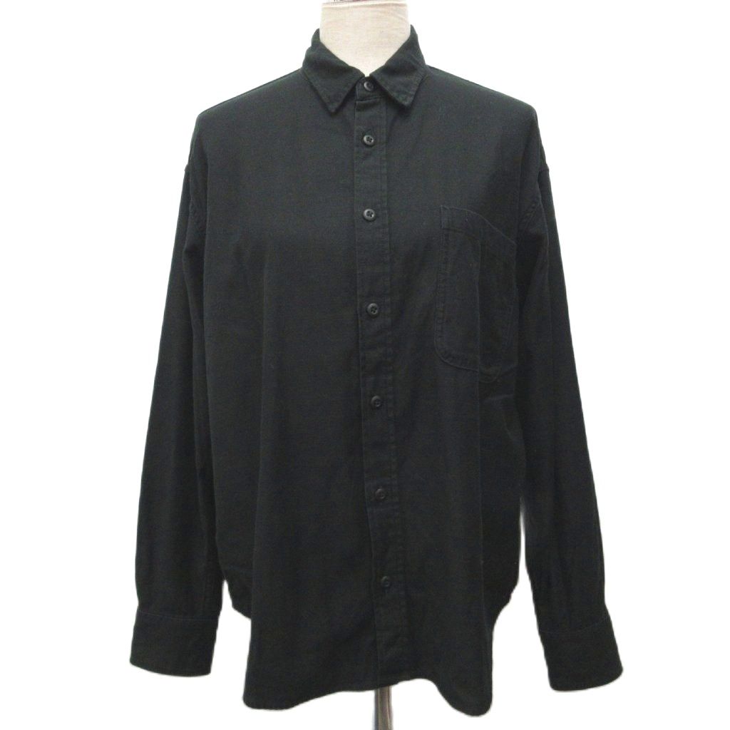 プラージュ Plage 25SS シャツ ブラウス 長袖 コットン 黒 ブラック 25-050-922-1000-1-0