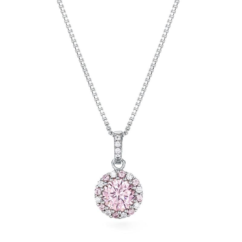 [Gift from New York] ネックレス レディース プラチナ 加工 ピンク シルバー925 金属アレルギー対応 誕生日プレゼント 女性