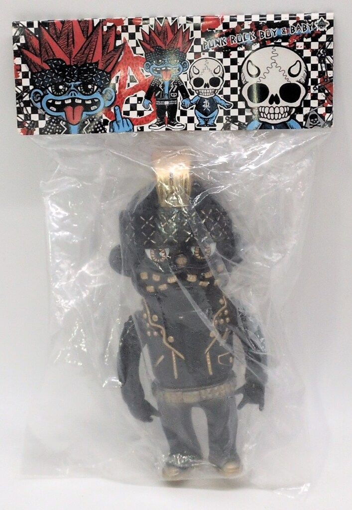 BLACKBOOK TOY PUNK ROCK BOY & BABY 黒/金