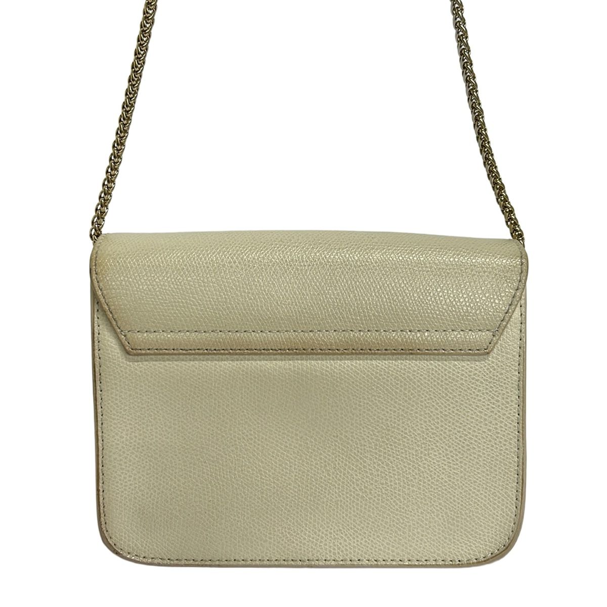 FURLA(フルラ) ショルダーバッグ メトロポリス 白 チェーンショルダー レザー