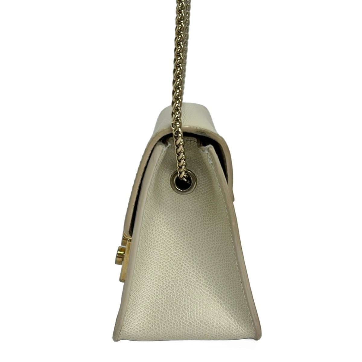 FURLA(フルラ) ショルダーバッグ メトロポリス 白 チェーンショルダー レザー