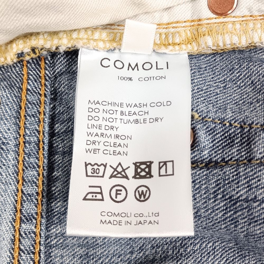 COMOLI コモリ X01-03004 デニム 5Pパンツ BLEACH デニムパンツ