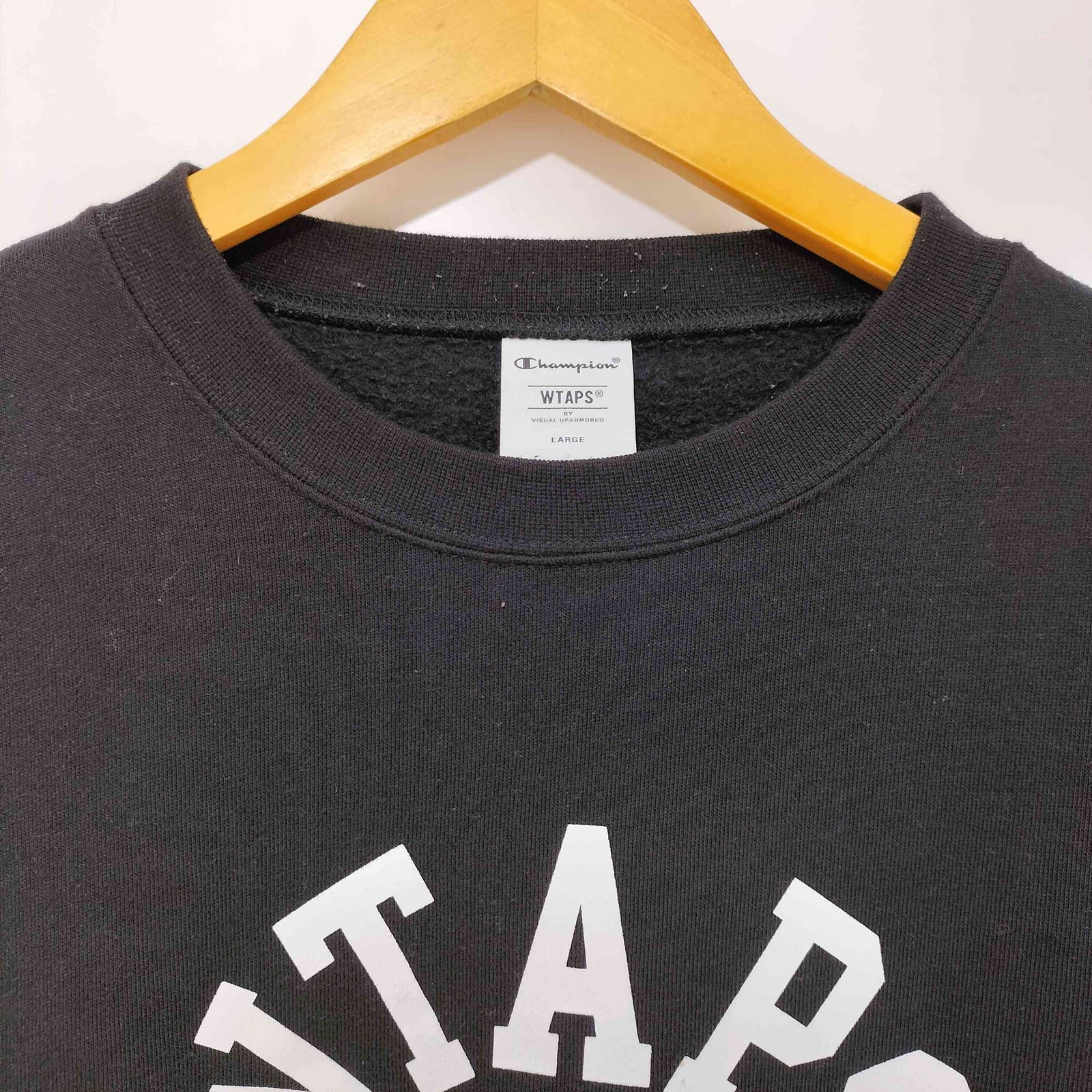 WTAPS Champion ACADEMY CREW NECK BLACK L
