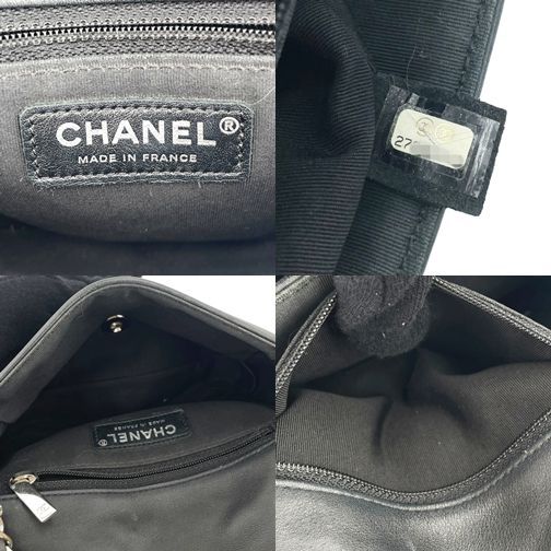 【中古】 CHANEL シャネル マトラッセ ラウンド チェーンショルダーバッグ ブラック SV金具 ツイード ラムスキン チェーンバッグ 27番台 レディース 26014720 HO