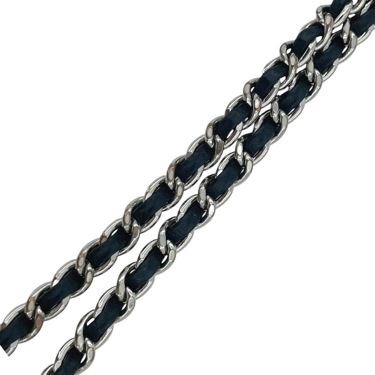 【中古】 CHANEL シャネル マトラッセ ラウンド チェーンショルダーバッグ ブラック SV金具 ツイード ラムスキン チェーンバッグ 27番台 レディース 26014720 HO