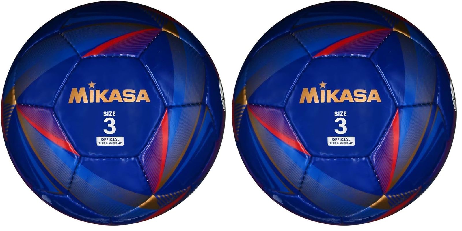 特価商品 ミカサ(MIKASA) サッカーボール 3号球 (小学生用) 手縫い ネイビー FT328D-NB 推奨内圧0.610~0.810(kgf/?) (× 2)