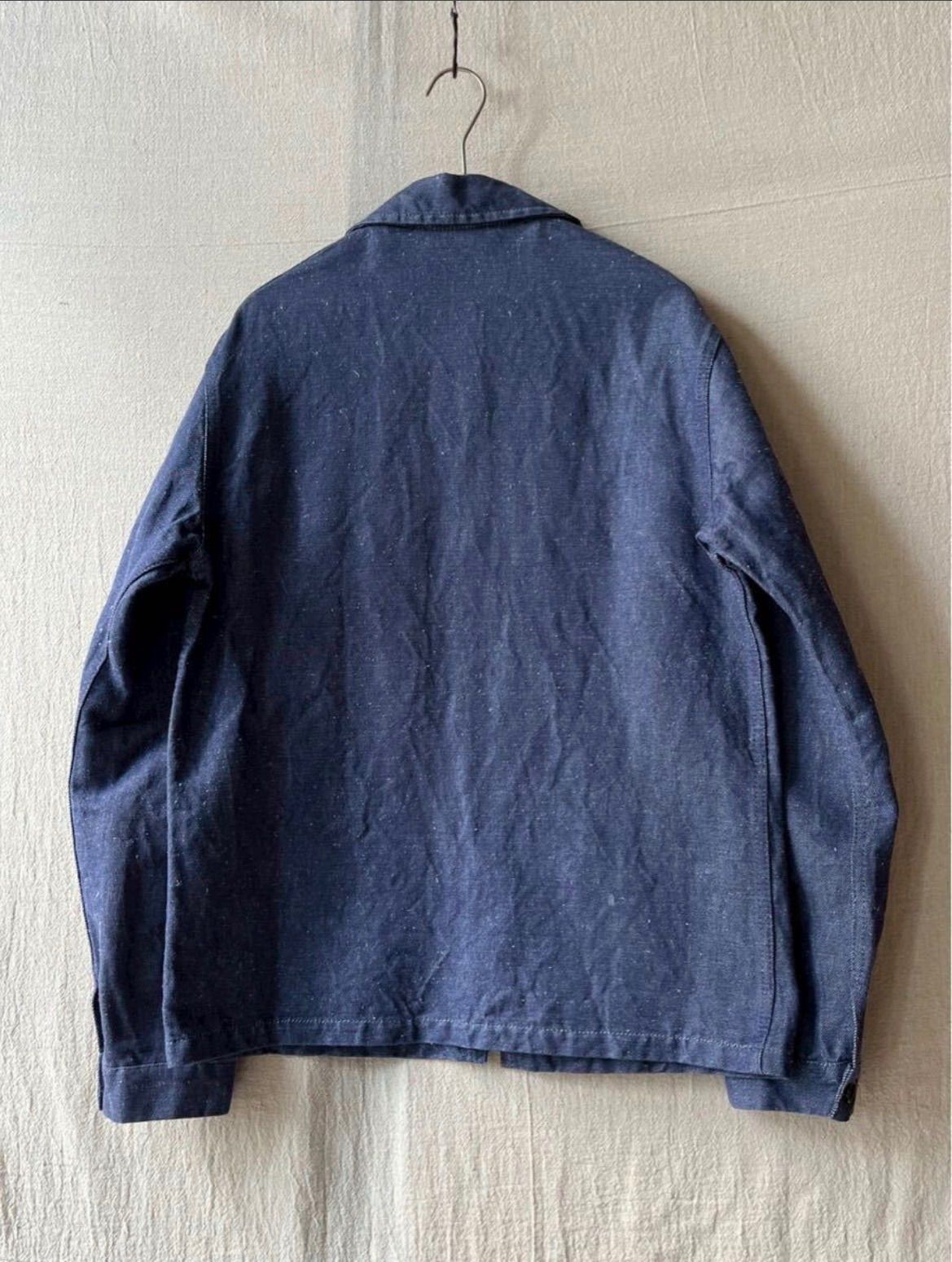 フランス製 VETRA ワーク ジャケット / 40 ヘンプ コットン ジップアップ ユーロ O6-02021-9440
