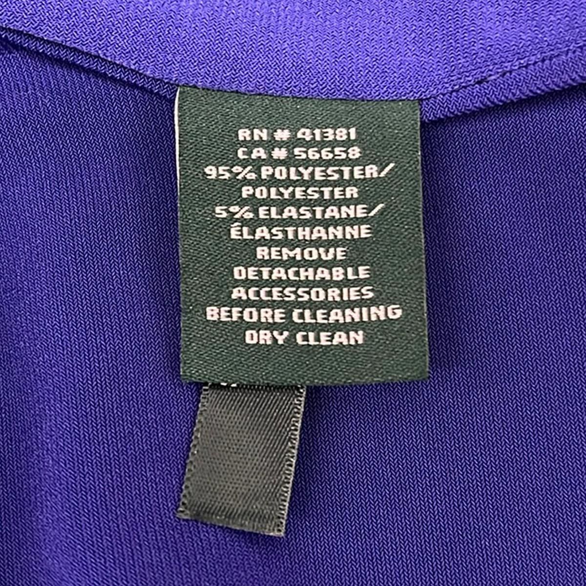 RalphLauren(ラルフローレン) ワンピース サイズ4P レディース美品 - ネイビー 長袖/マキシ丈/ラインストーン RalphLauren(ラルフローレン) ワンピース サイズ4P レディース美品 - ネイビー 長袖/マキシ丈/ラインストーン