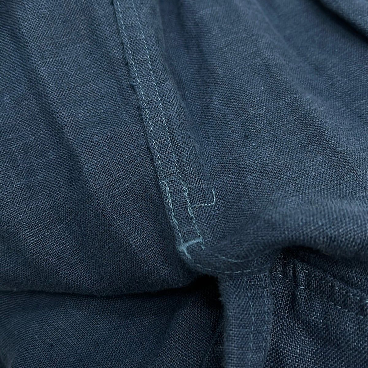 POLObyRalphLauren(ポロラルフローレン) ワンピース サイズ4 S レディース美品 - ダークネイビー 半袖/ロング/麻/カシュクール POLObyRalphLauren(ポロラルフローレン) ワンピース サイズ4 S レディース美品 - ダークネイビー 半袖/ロング/麻/カシュクール
