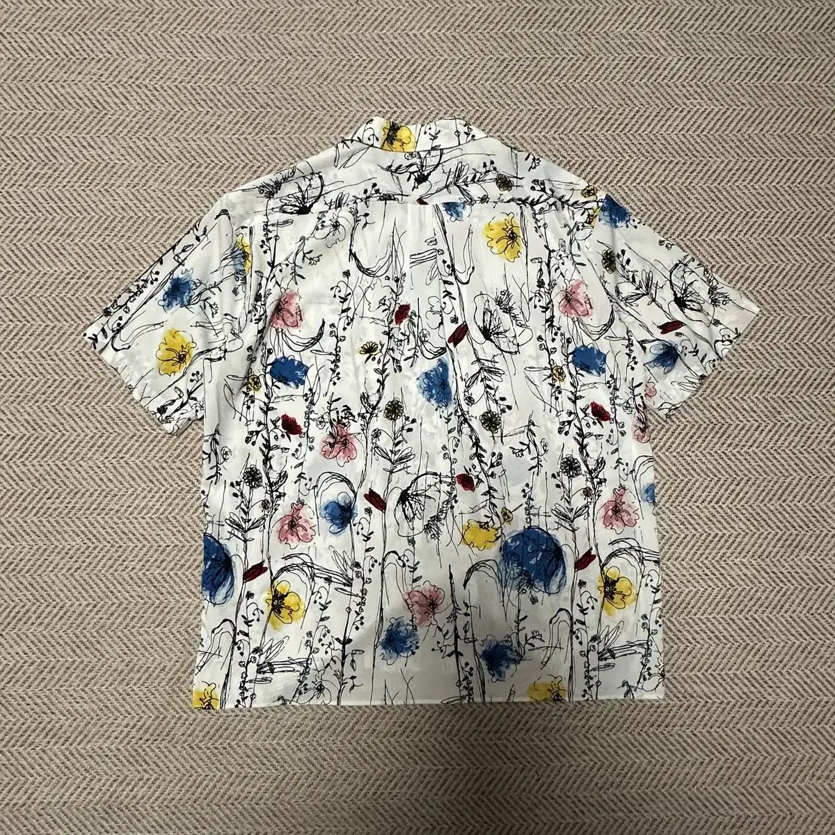 BEAMS polyester open shirt