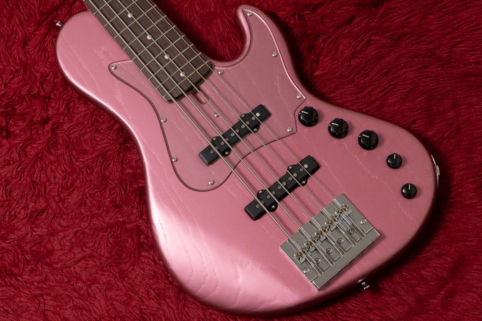 【new】saitias guitars / Lexell 5 Custom “Swamp Ash Open Pore” Burgundy Mist Metallic 3.875kg #881026139【GIB横浜】エレキベース