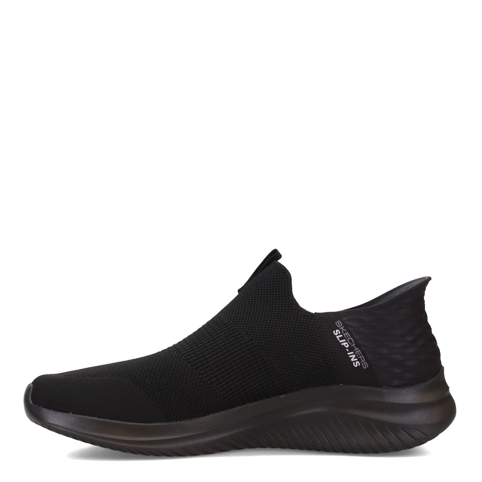 Skechers メンズ ウルトラフレックス 3.0 スムースステップ スリップインローファー, ブラック/ブラック, 7 Wide