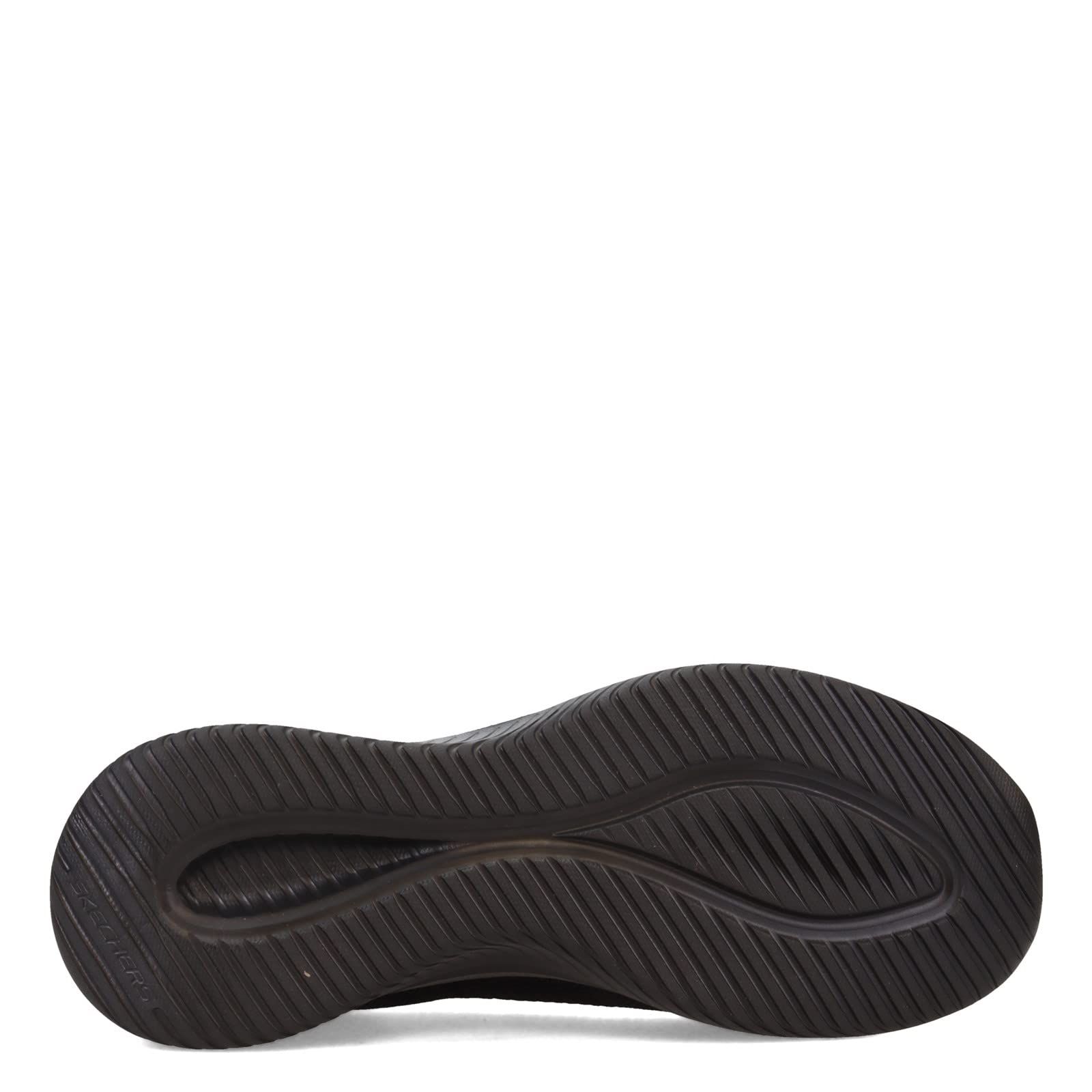 Skechers メンズ ウルトラフレックス 3.0 スムースステップ スリップインローファー, ブラック/ブラック, 7 Wide