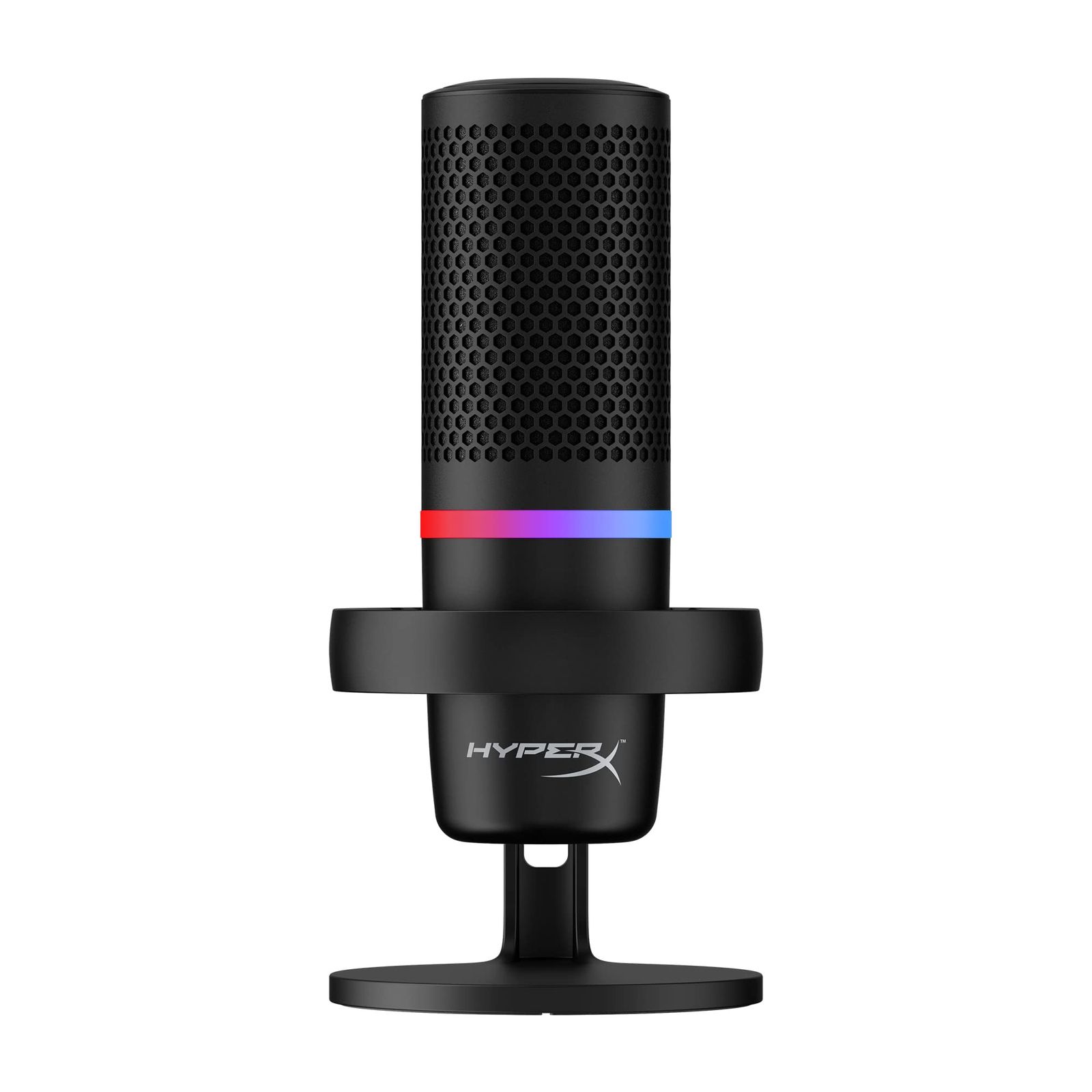 ハイパーエックス DuoCast USBスタンドアロンマイク テレワーク/ストリーマー/コンテンツクリエーター/ゲーマー向け/PC,PS4,PS5使用可能 メーカー 2年保証 4P5E2AA ブラック [RGBライティング]