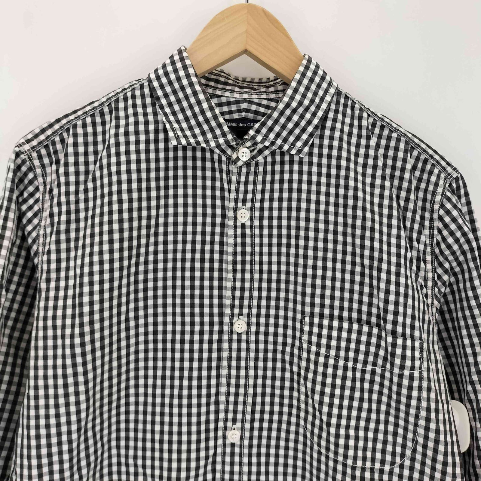 コムデギャルソンオム COMME des GARCONS HOMME レギュラーカラーギンガムチェックシャツ メンズ JPN：M
