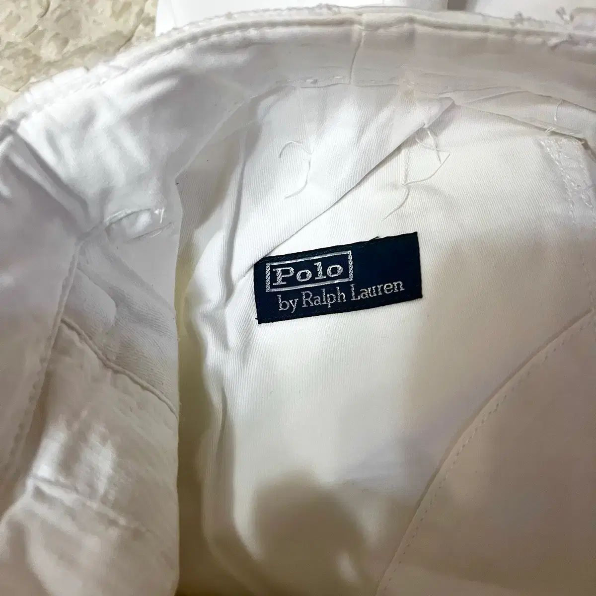 34 ポロ POLO 白 オーバーサイズ コットン パンツ