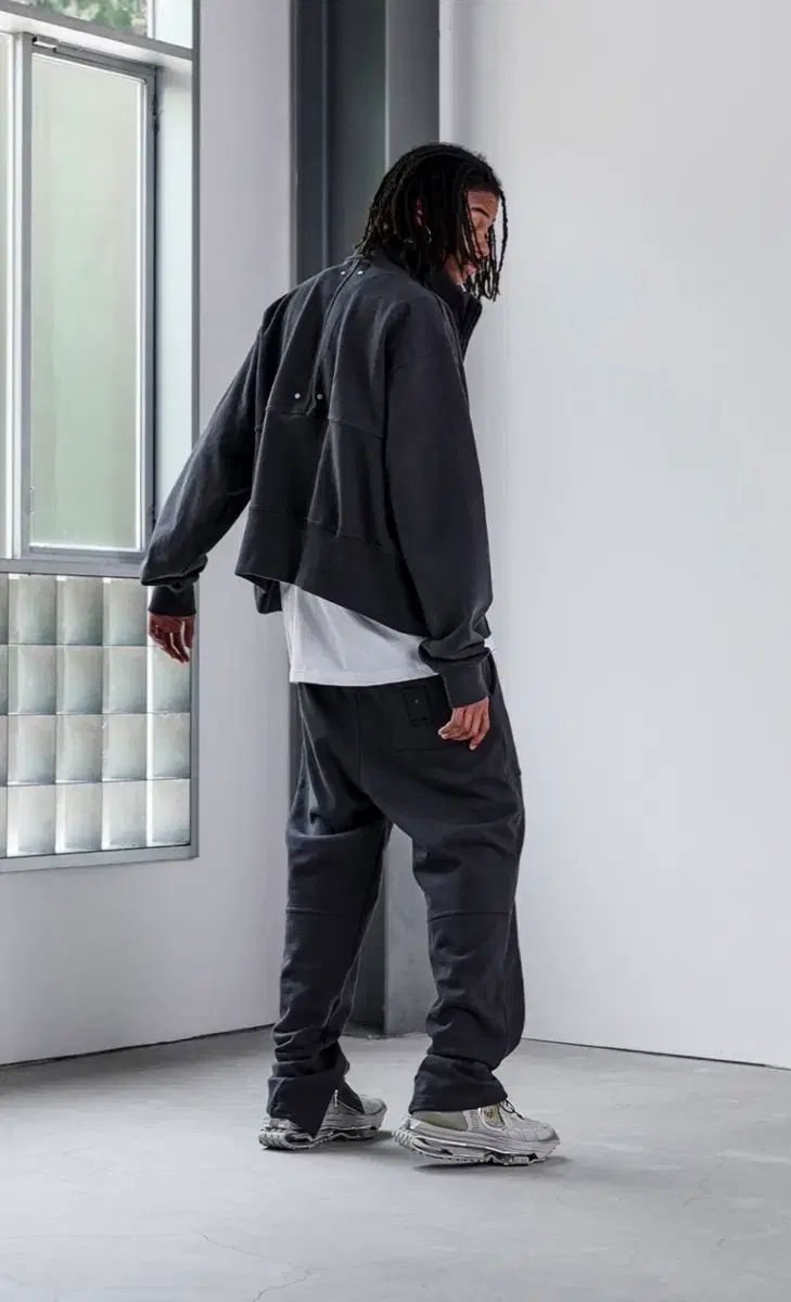 L ROAR ロアオブリーク ジッパー ヘビー ウェイト パンツ ブラック L ROAR ロアオブリーク ジッパー ヘビー ウェイト パンツ ブラック
