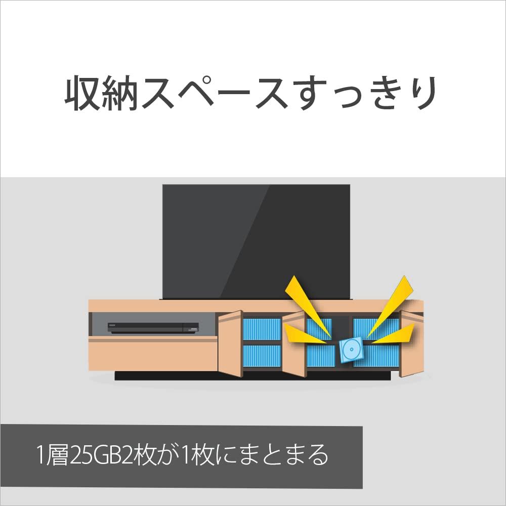 ソニー(SONY) 【20枚(地デジ約120時間)ディスク1枚により多く保存】 ソニー / 20枚入り / ビデオ用ブルーレイディスク / 1回録画用 / BD-R / 1枚あたり50GB(地デジ約6時間 [1回録画50GB] [20枚(地デジ約120時間)]