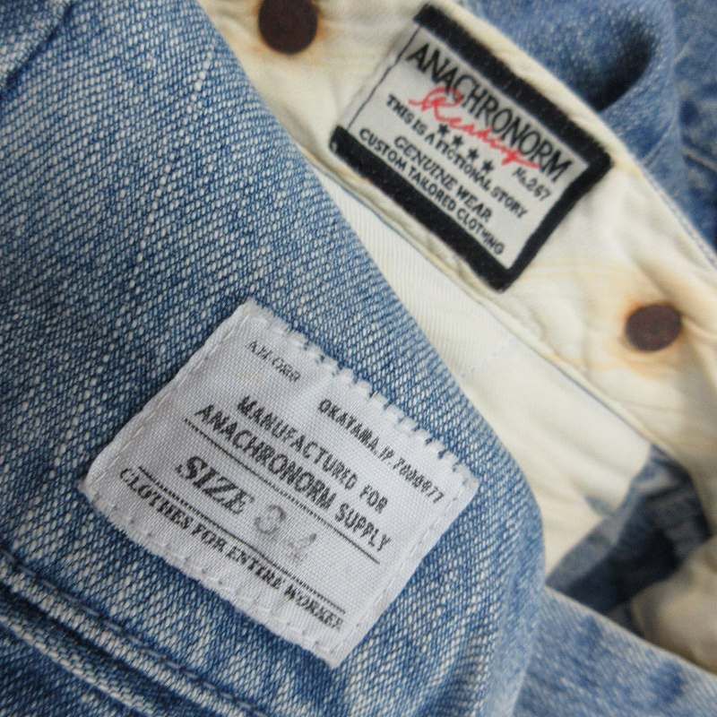 アナクロノーム anachronorm 34 デニムパンツ ジーンズ Gパン シンチバック ワーク ぺインター ヴィンテージ加工 ダメージ インディゴ ボトムス アナクロノーム anachronorm 34 デニムパンツ ジーンズ Gパン シンチバック ワーク ぺインター ヴィンテージ加工 ダメージ インディゴ ボトムス