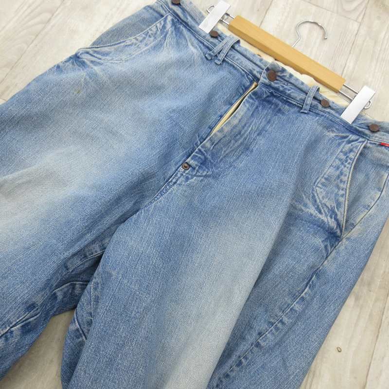 アナクロノーム anachronorm 34 デニムパンツ ジーンズ Gパン シンチバック ワーク ぺインター ヴィンテージ加工 ダメージ インディゴ ボトムス アナクロノーム anachronorm 34 デニムパンツ ジーンズ Gパン シンチバック ワーク ぺインター ヴィンテージ加工 ダメージ インディゴ ボトムス