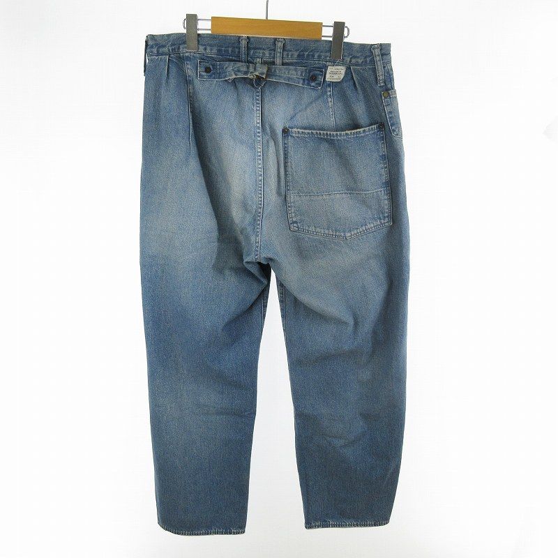 アナクロノーム anachronorm 34 デニムパンツ ジーンズ Gパン No262 シンチバック ぺインター ワーク インディゴ ブルー ボトムス ライトオンス